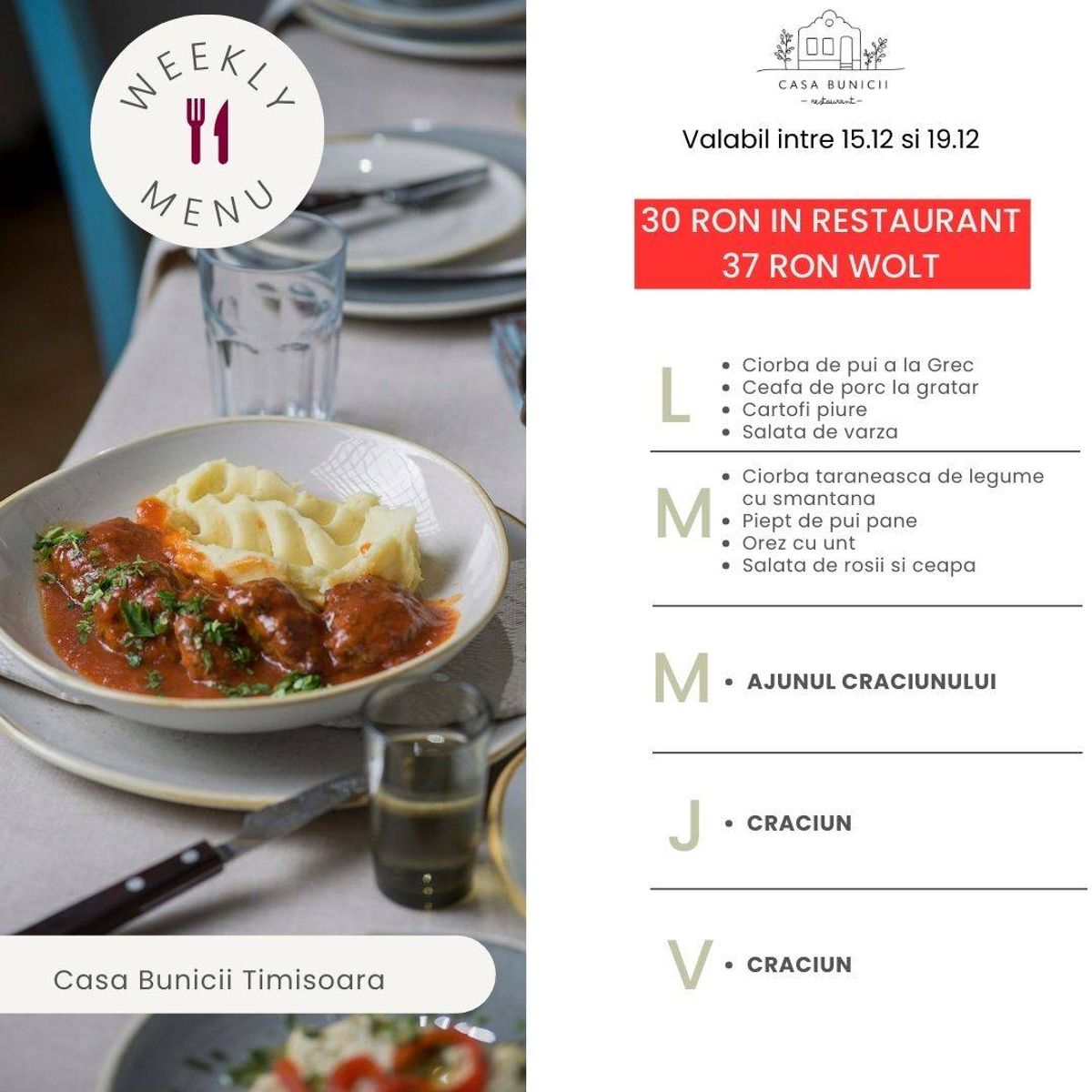 Disponibil de Luni pana Vineri in intervalul ora 12:00 - 15:00